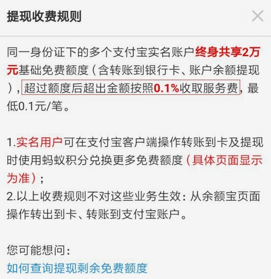 白条商家提现手续费多少