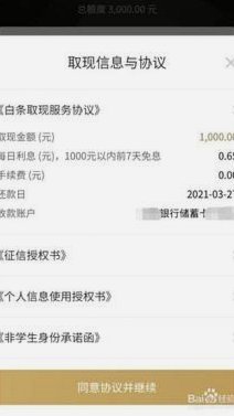 白条取现额度是什么意思啊